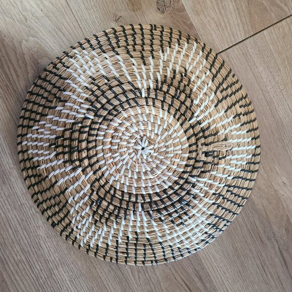 Southwest Woven Basket Home Decor Wall Art 14" Star Design Southwestern Arizona - Picture 3 of 4